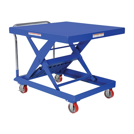 Vestil Steel Auto-Hite Cart 2000 lb Polyurethane Casters 42 x 42 SCSC-2000-4242